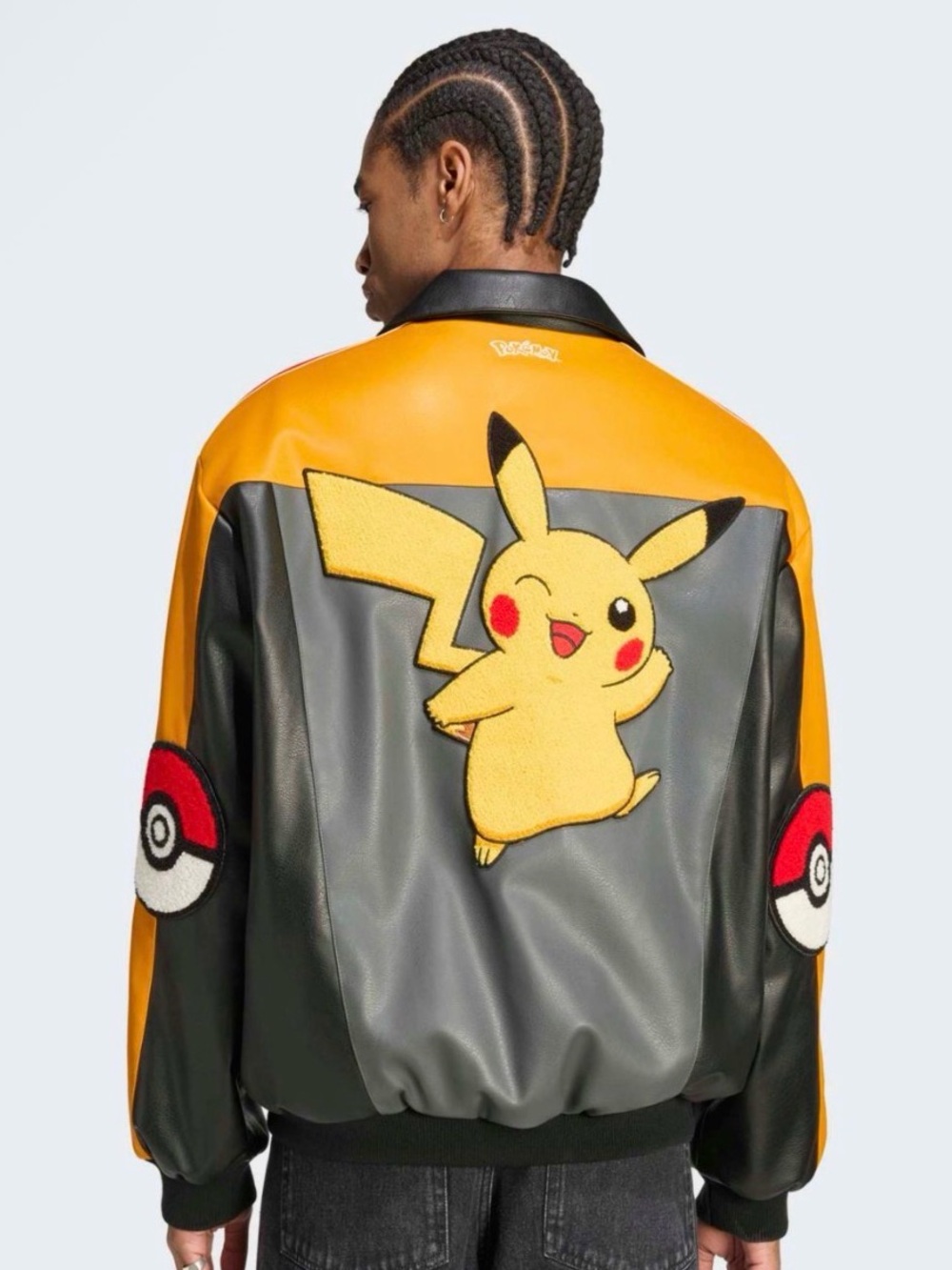💫 ADIDAS x POKEMON PIKACHU 8 BALL JACKET BLACK 💛